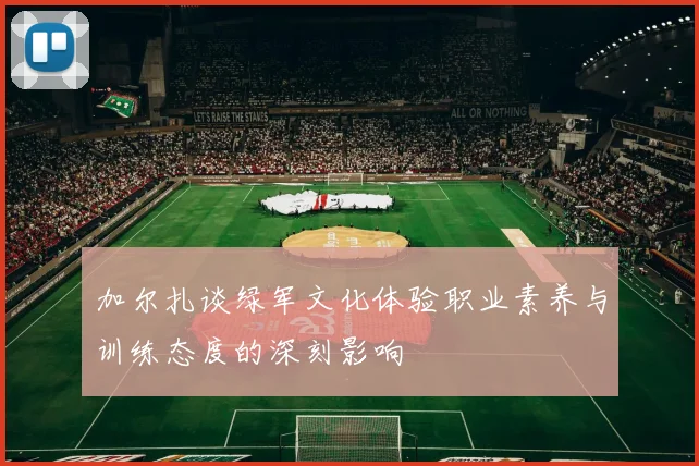 加尔扎谈绿军文化体验职业素养与训练态度的深刻影响